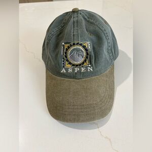 Aspen Colorado Baseball Cap Hat.  Ouray Sportswear. Velcro closure.